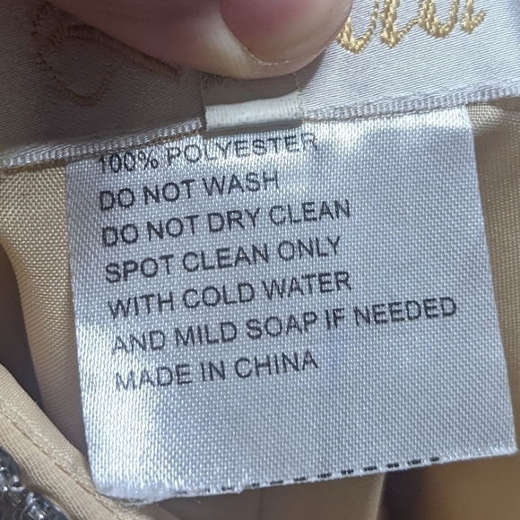 Vintage Landa cream beaded sequin prom evening special occasion dress 4 - Picture 14 of 15